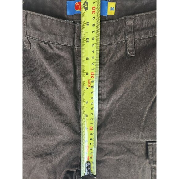 Empyre Relax Cargo Pants Mens 30 Brown Relaxed Skater Y2K Baggy Military - Picture 9 of 10
